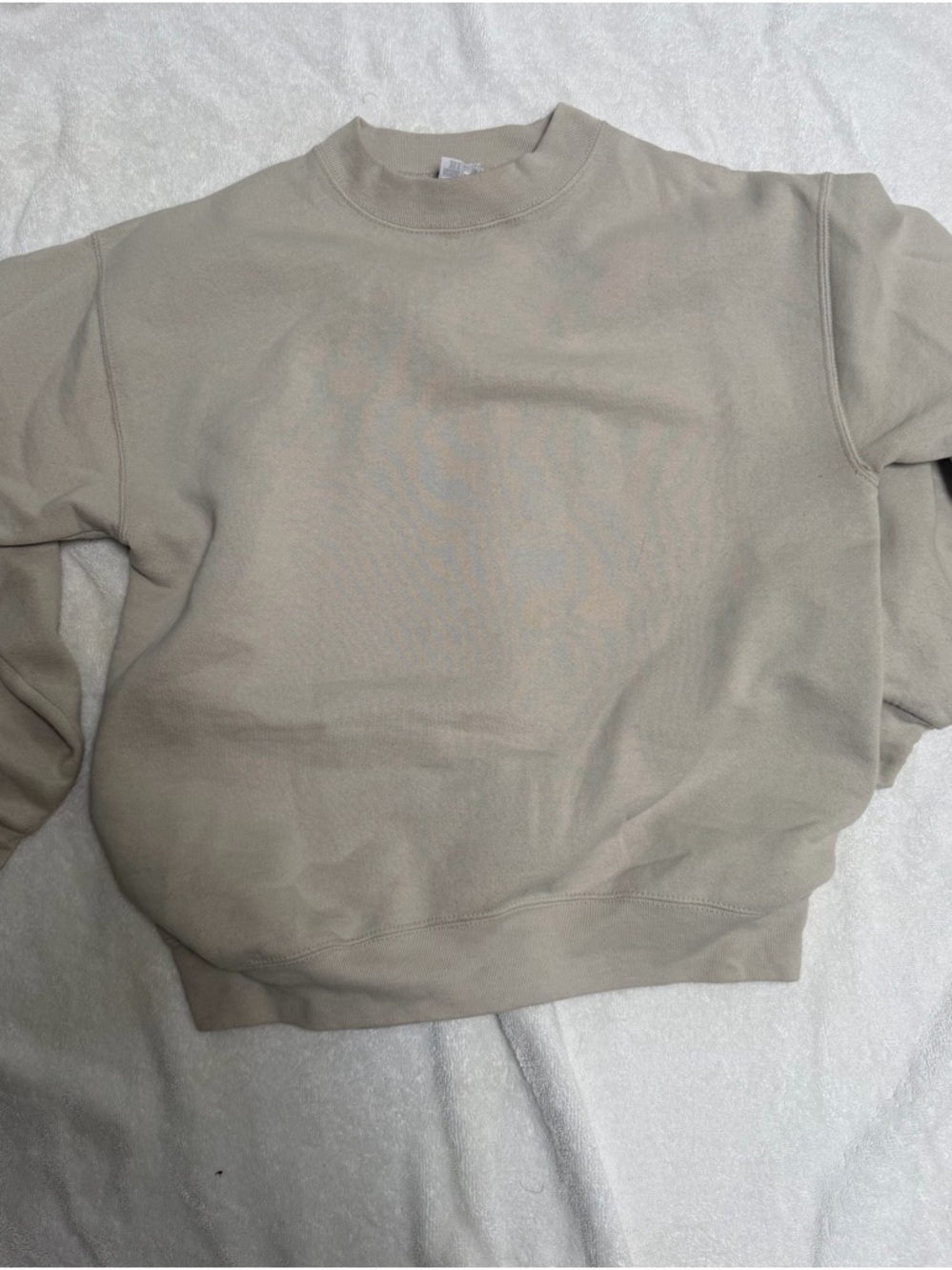 Fruit of the Loom Beige Crewneck Sweatshirt